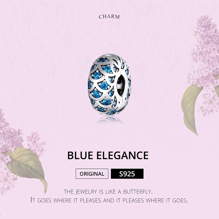 Mặt Trang Sức Bamoer Dạng Kẹp Bạc 925 Cho Vòng Tay