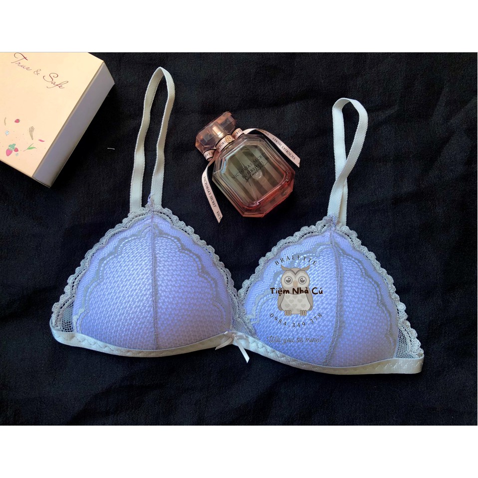 Set bra thiết kế sexy, Đồ lót nữ màu trắng ren xanh gợi cảm ôm ngực nguyên set gồm áo + quần | BigBuy360 - bigbuy360.vn