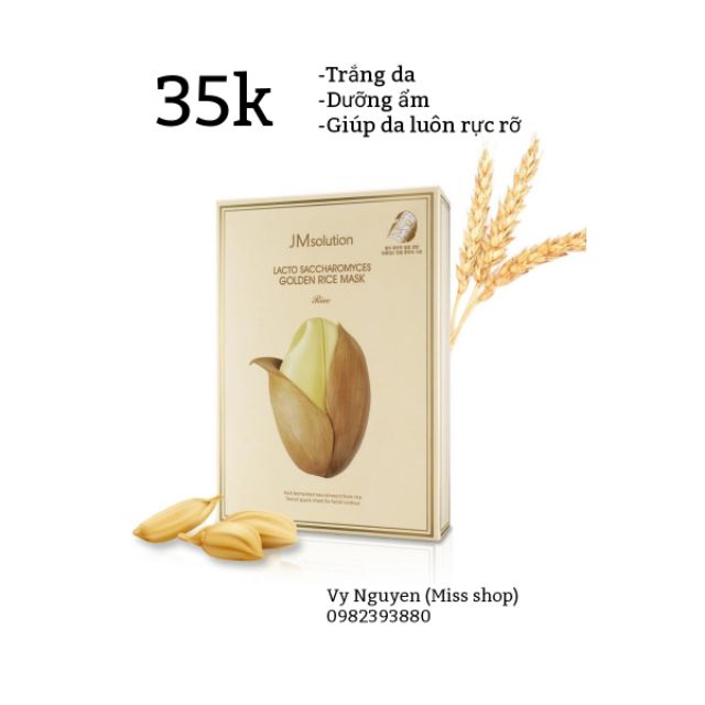 Mặt nạ JM Solution Lacto Saccharomyces Golden Rice