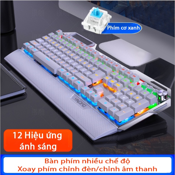 Bàn phím cơ Gaming Coputa Bàn phím máy tính chơi game có dây LED RGB K100