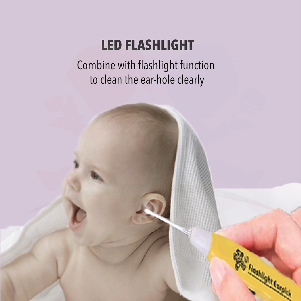 Led FlashLight Earpick Extractor Health Ear Cleaner Earwax Remover cho trẻ em và người lớn