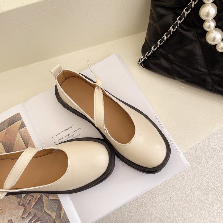 Giày Da Nữ Mũi Tròn Thời Trang Hàn Quốc | BigBuy360 - bigbuy360.vn