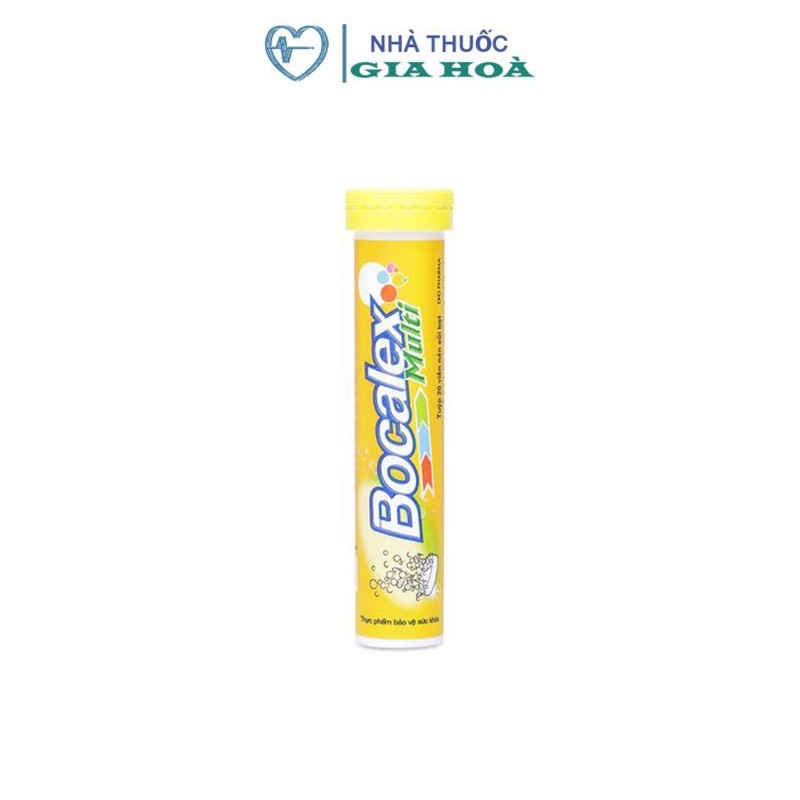 Viên sủi Bocalex Multi (Dược Hậu Giang - DHG Pharma) bổ sung vitamin, khoáng chất, tăng đề kháng, phục hồi sức khỏe