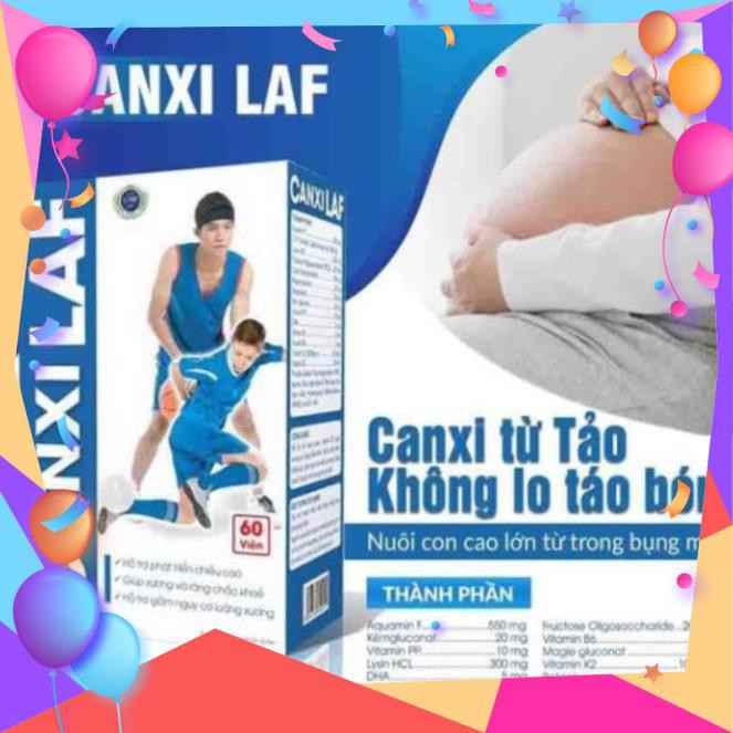 TĂNG CHIỀU CAO ❤️CHÍNH HÃNG👍 giảm loãng xương , bổ sung canxi từ tảo biển giúp xương chắc khỏe - CANXI LAF 60 VIÊN | Thế Giới Skin Care