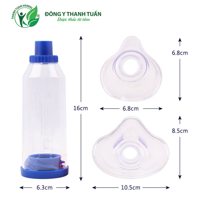 Buồng Đệm Khí Dung Biohealth (Buồng Hít Hen Suyễn) - BH 1 Năm