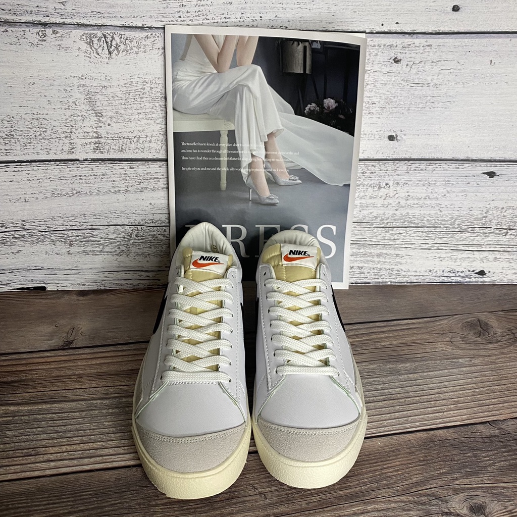 Giày Thể Thao sneaker Blazer cổ thấp . Giày Blazer Mid 77 Vintage trắng vạch đen cổ thấp 2022
