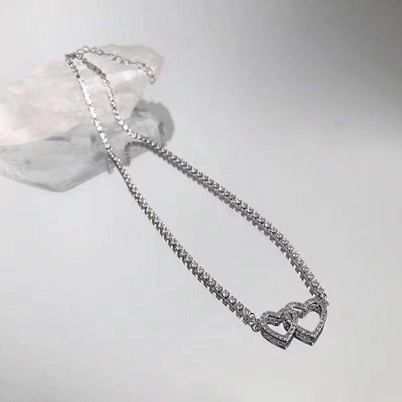 Vòng Cổ Sợi Đá Hai Trái Tim - Vani Store - TS000641