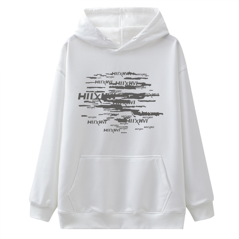 NRVP Áo Khoác Hoodie Tay Dài Dáng Rộng In Họa Tiết Phong Cách Hàn Quốc Dành Cho Nam Nữ