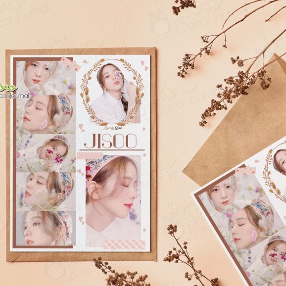 Sticker jisoo Blackpink khổ a6  hoặc a5  chưa cắt