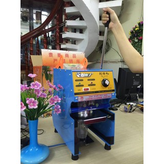 Máy dán ép dập nắp miệng ly cốc ETON D7