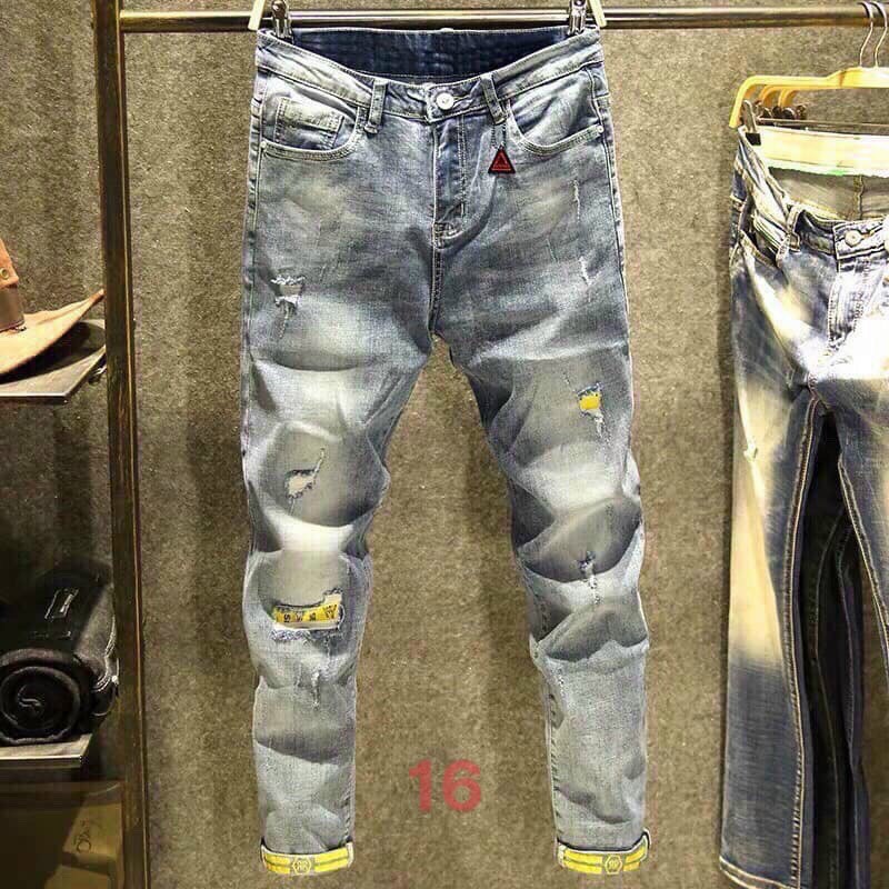 Quần jean nam chất bò co giãn-quần jean dài nam xước rách nhiều mẫu PN ms21 | BigBuy360 - bigbuy360.vn