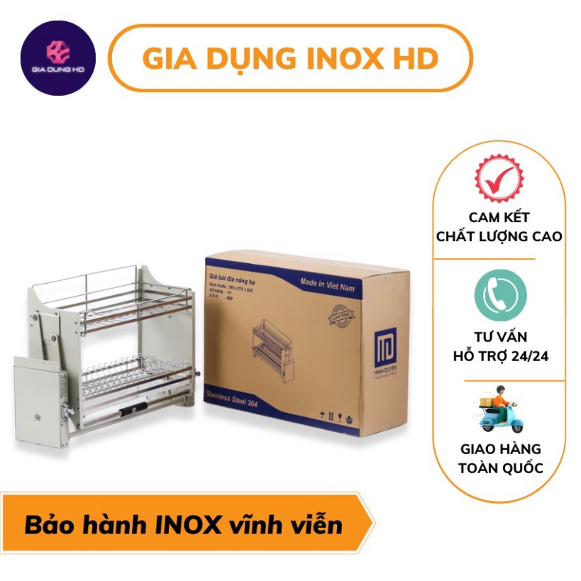Giá bát nâng hạ inox 304 💥 FREE SHIP 💥 kệ đựng đồ nhà bếp thông minh có thế chỉnh độ cao thấp tùy ý