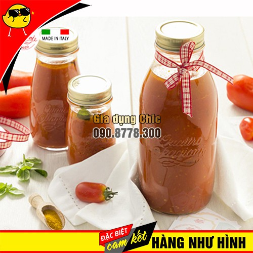 [ITALY] Chai đựng nước ép, sữa hạt Quattro 400ml - 1000ml - Bormioli Rocco | BigBuy360 - bigbuy360.vn