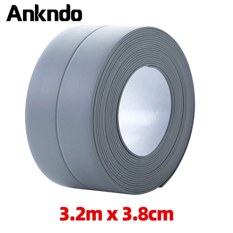 Băng keo ANKNDO bằng PVC dán viền góc tường/ cửa sổ/ sàn nhà bếp/ nhà tắm không thấm nước