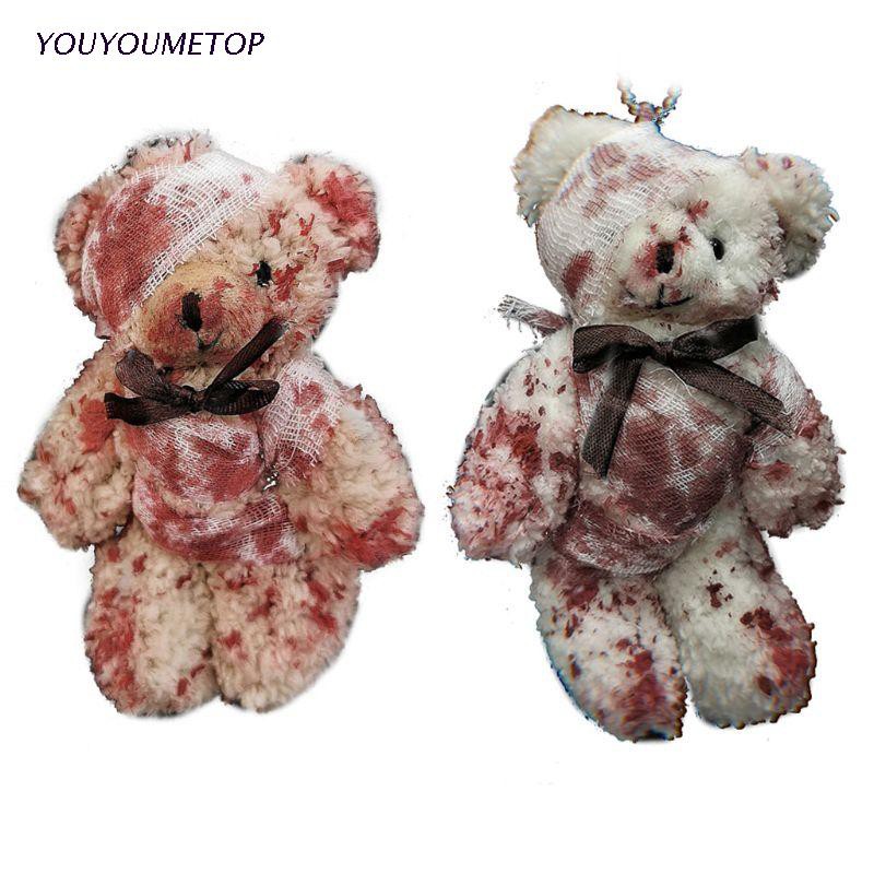 Móc khóa hình gấu bông sáng tạo thời trang cá tính cho lễ Halloween