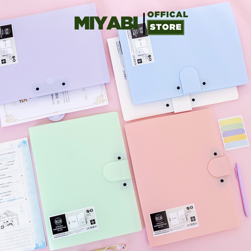 Túi đựng tài liệu a4 nhiều ngăn văn phòng phẩm - File đựng tài liệu - Cặp đựng tài liệu văn phòng - MIYABI STORE