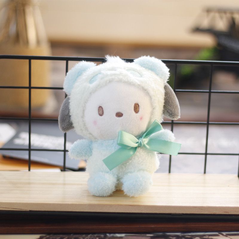 10cm Sanrio Plush Stuffed Toys  Animation Kuromi Cartoon Key Chain Decorations girl gift