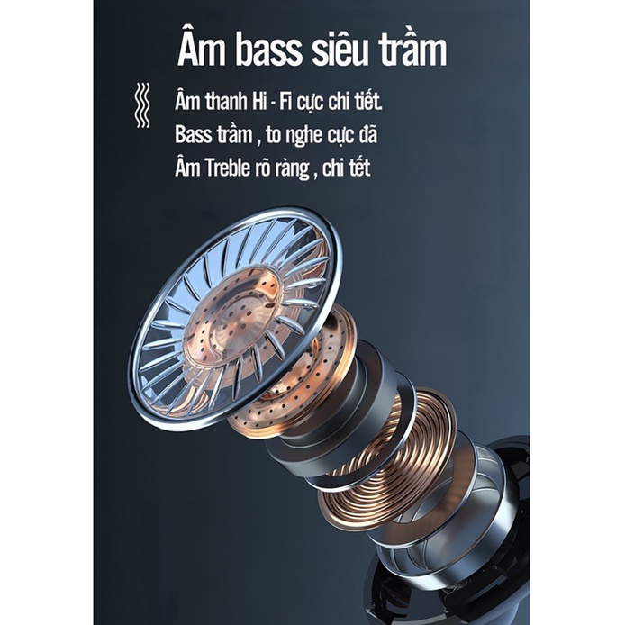 M10 Pro - Tai Nghe Bluetooth M10 Không Dây Phiên Bản Nâng Cấp Pin Trâu / Nút Cảm Ứng / Tự Động Kết Nối