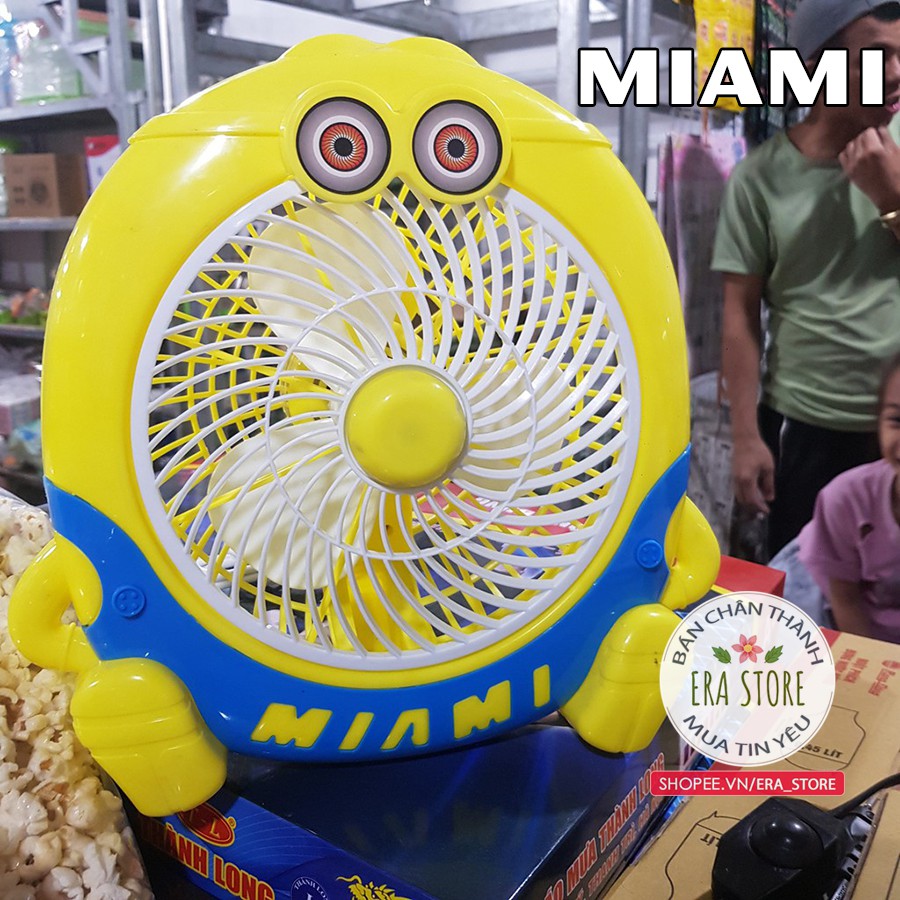 (Hàng Tốt) Quạt Điện Để Bàn 3 Cánh Minion Pig Hero Miami Và Nhiều Hình Ngộ Nghĩnh Khác Loại Chất Lượng Gió Mạnh