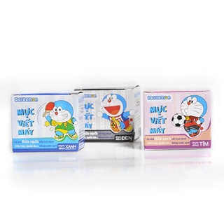 Combo 2 lọ Mực bút máy Thiên Long Doremon FPI08 Tím - Xanh - Đen