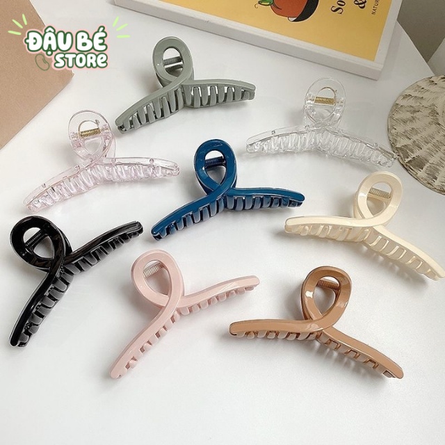 Kẹp Càng Cua Hàn Quốc Hottrend Dáng Trơn Cá Mập Nhiều Màu - Kẹp Tóc Nữ / Cặp Tóc Hàn Quốc Dễ Thương - Daube - Pk002_3