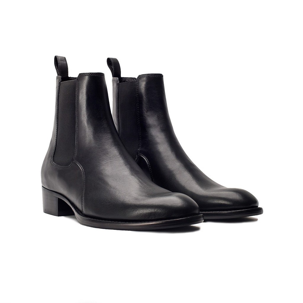 Giày nam Chelsea Boot tăng cao đế cao su 2 mẫu chun chéo 4cm chun thẳng 3cm,giày boot cao cổ Chelsea boots,Bốt Da nam