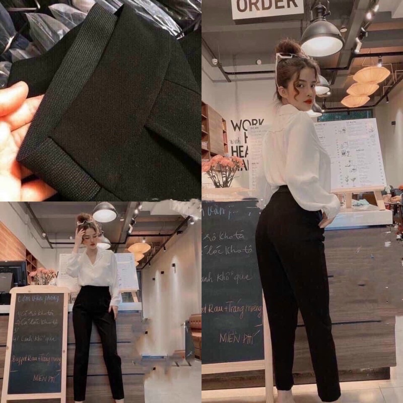 Đổ bộ quần baggy tây lưng thun hothit