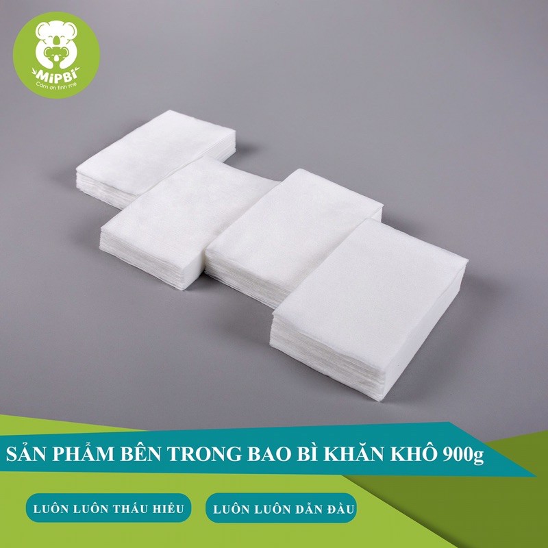 Combo 2 Gói Khăn Khô Mipbi 900g chính hãng (900g/gói)