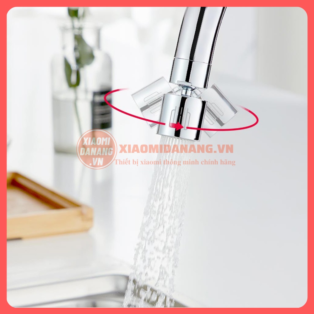 Đầu vòi tăng áp xoay 360 Xiaomi Diiib DXSZ001-1 đầu vòi rửa chén tạo bọt tiết kiệm 1/2 nước