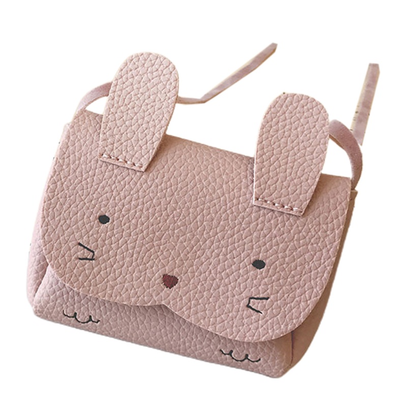 Túi Đeo Chéo Da Pu Hình Thỏ Con Xinh Xắn