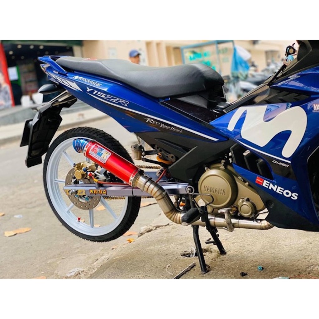 Cổ tăng inox 2 khúc 34-38-51 gắn lon cho ex 135-150,winner,sonic,raider,satria