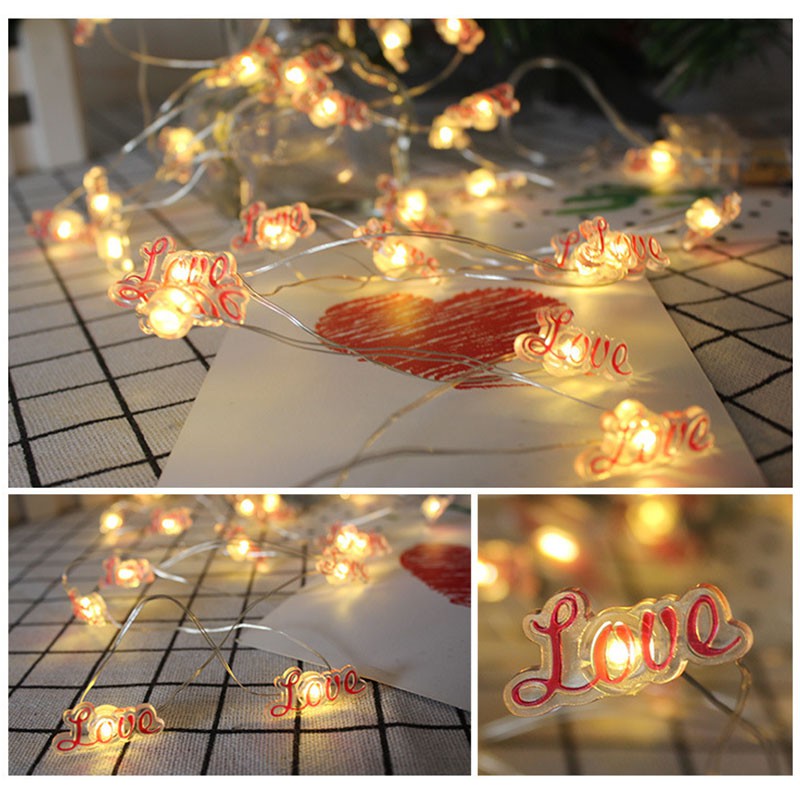 Dây đèn LED nhiều kiểu dáng trang trí tiệc cưới/sinh nhật