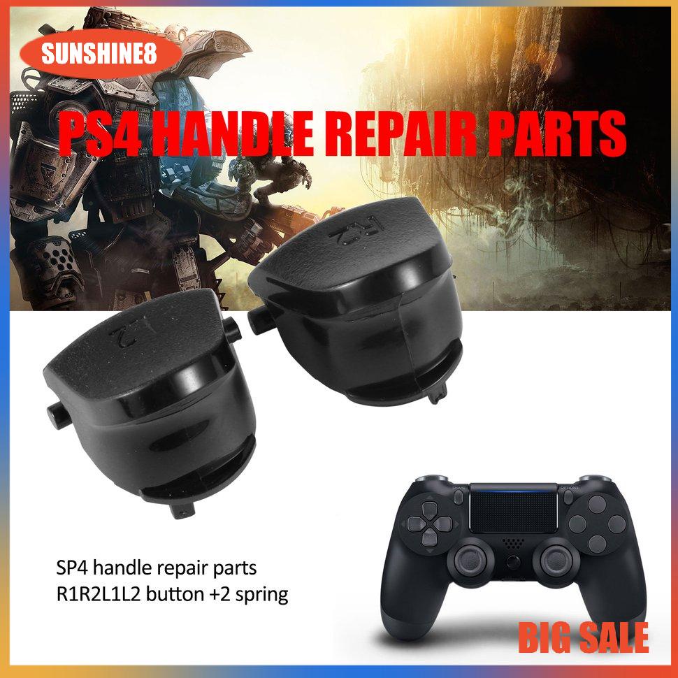 【SUN】6 PCS Gamepad Repair Parts Replace Buttons R1 L1 R2 L2 Triggers For PS4