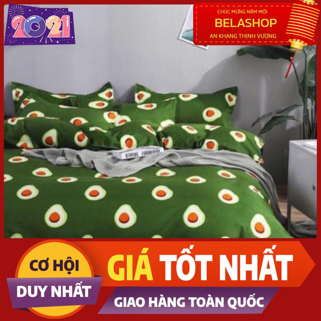 Bộ ga gối Drap 1m6 Cotton Poly Vikona mã 11