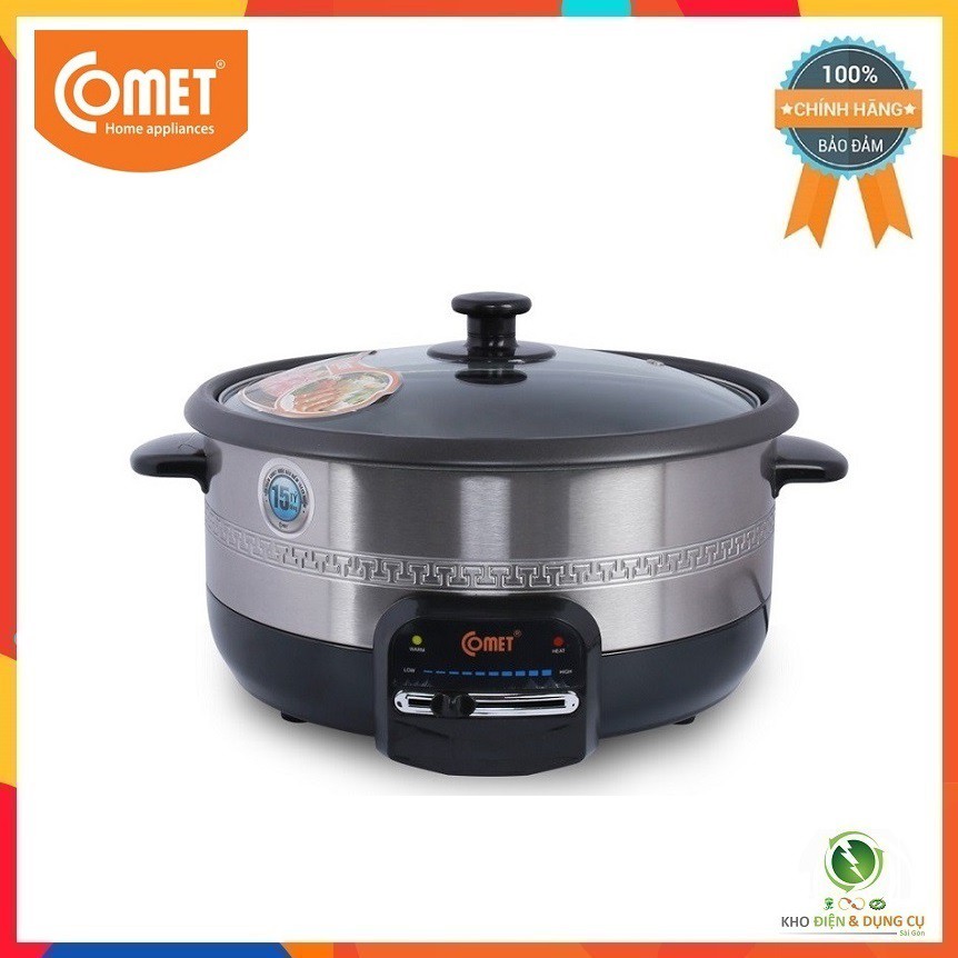 NỒI LẨU ĐIỆN 3.5 LÍT COMET CM7731 ĐA NĂNG TIỆN DỤNG ( NẤU LẨU, SÚP, CHIÊN, XÀO, HẤP ... )