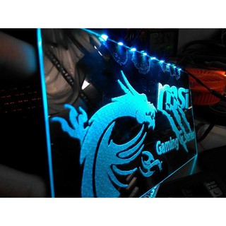 Backplate MSI GTX 1050Ti - RGB LED (khắc lazer)
