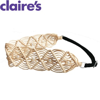 [HÀNG MỸ] Băng đô/Wrapbands CLAIRE'S chính hãng cài tóc vải ren thun co dãn đen, kem, hồng siêu sang