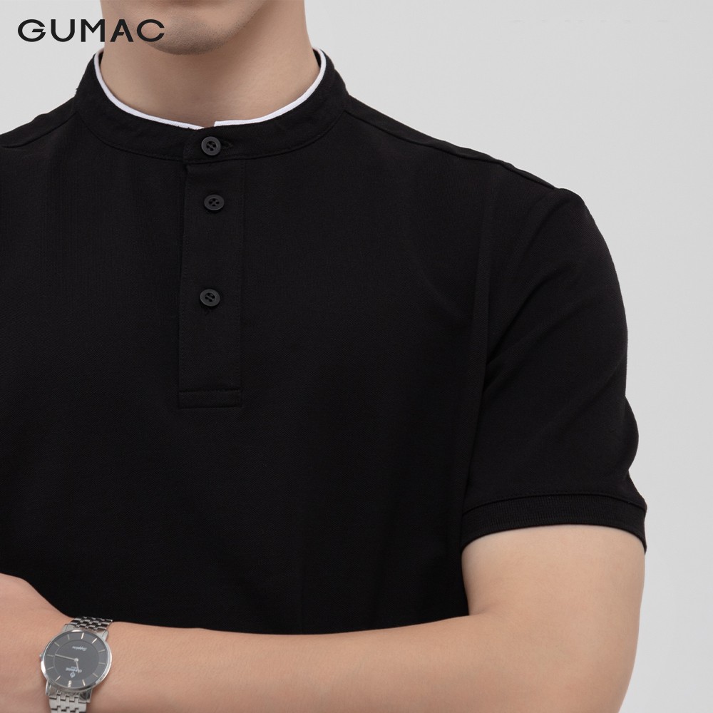 Áo thun polo nam cổ trụ GUMAC đủ màu, đủ size, trẻ trung ATNB1187