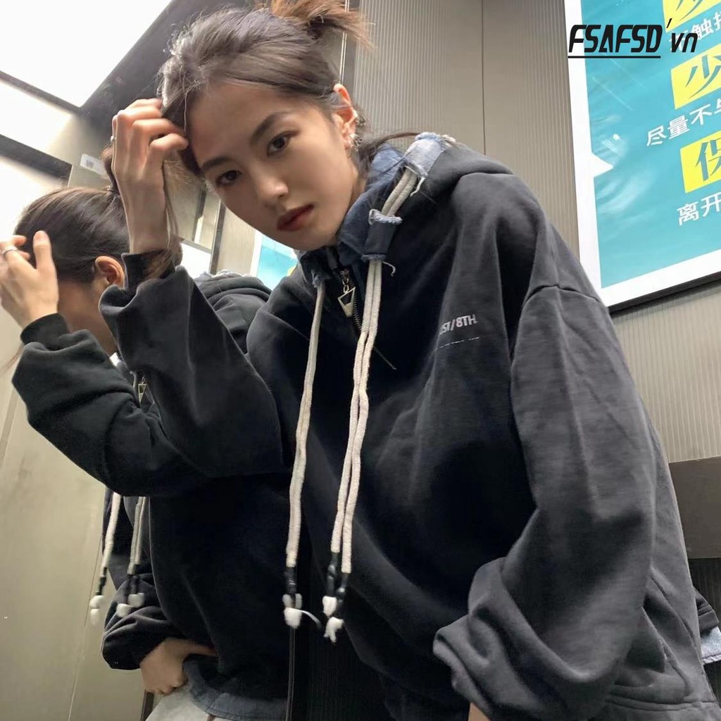 Áo Hoodie Form Rộng Thời Trang Năng Động Cho Nữ