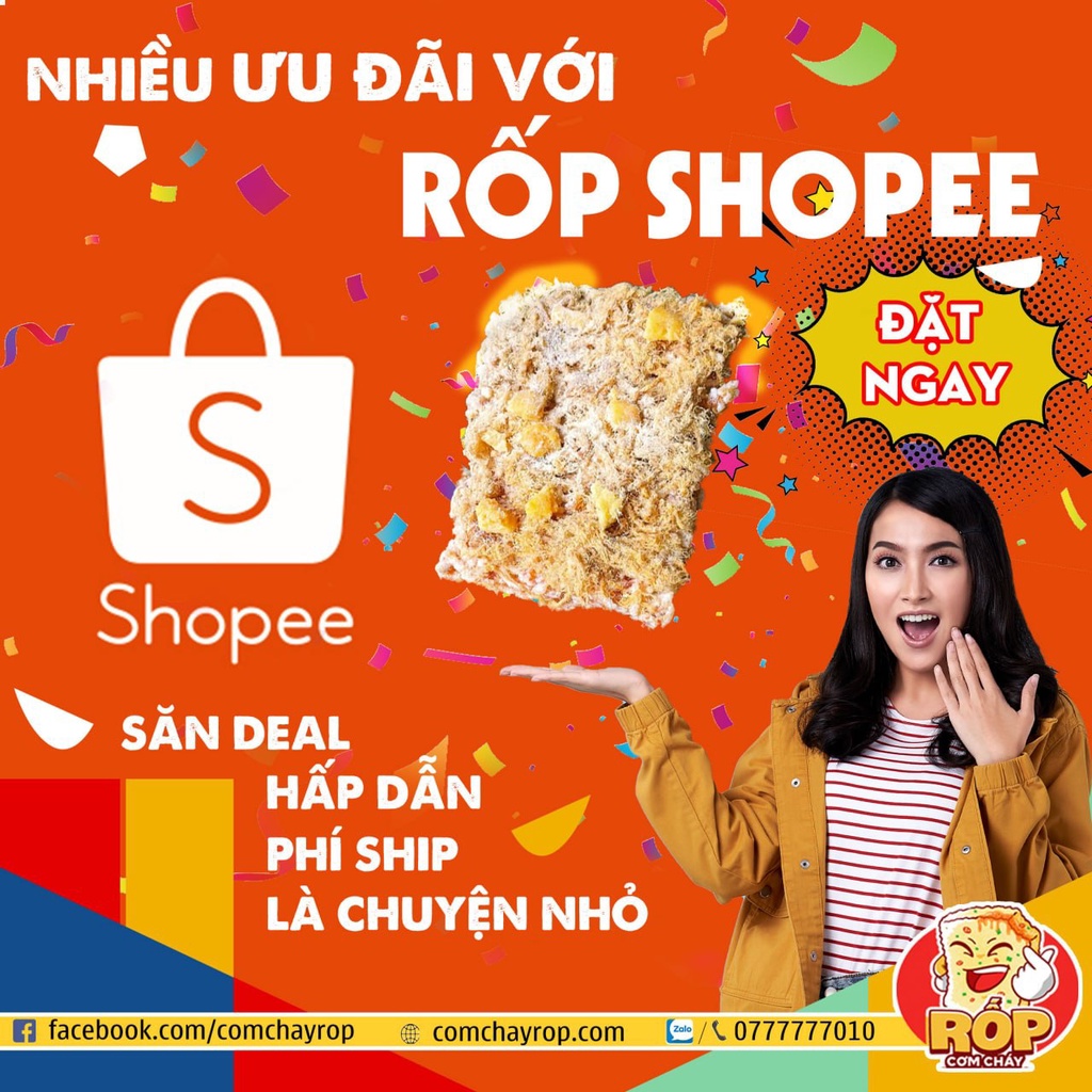 Cơm Cháy Rốp phô mai trứng muối loại 250 gram