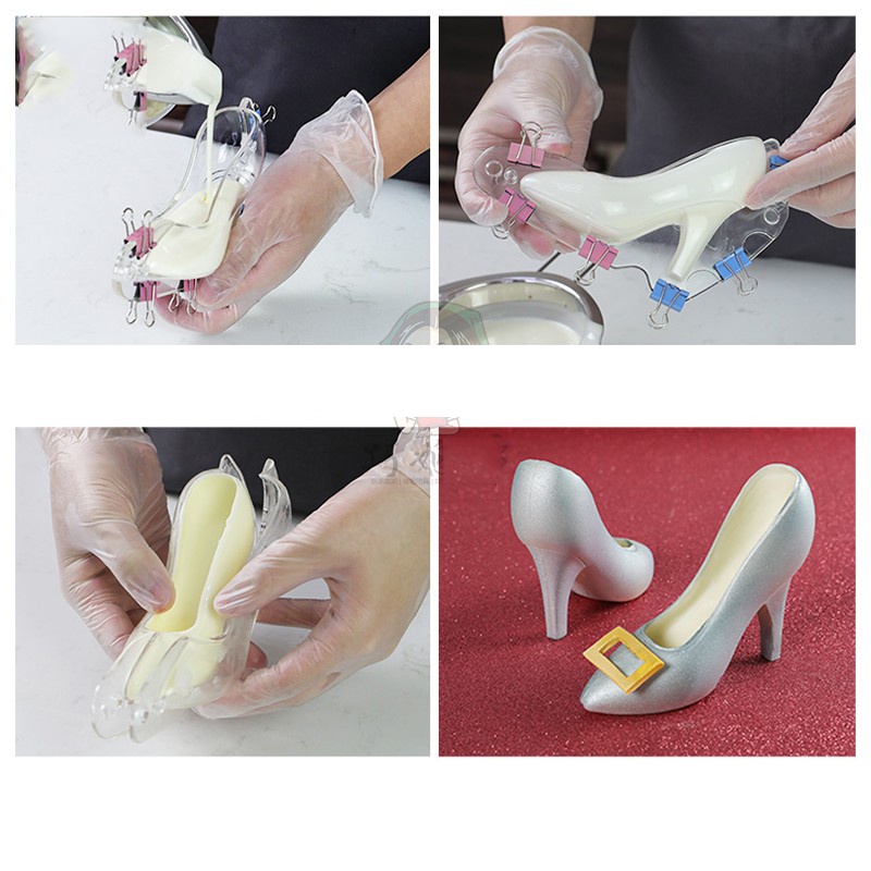 Khuôn Làm Bánh Hình Giày Cao Gót 3D