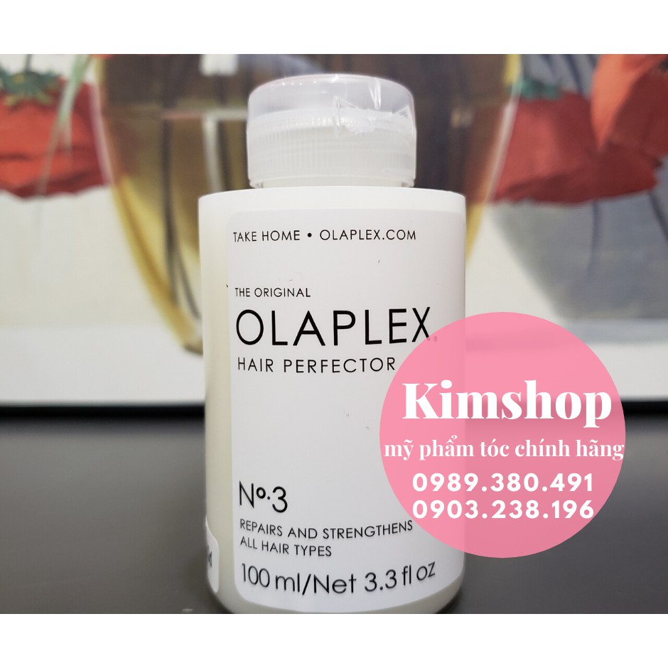 OLAPLEX NO.3 BOND PERFECTOR  KẾT NỐI CÁC LIÊN KẾT TÓC TẠI NHÀ SỐ 3 100ML
