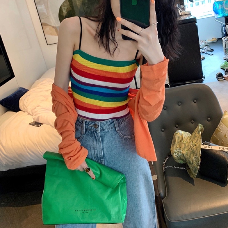 Áo 2 Dây Cầu Vồng
