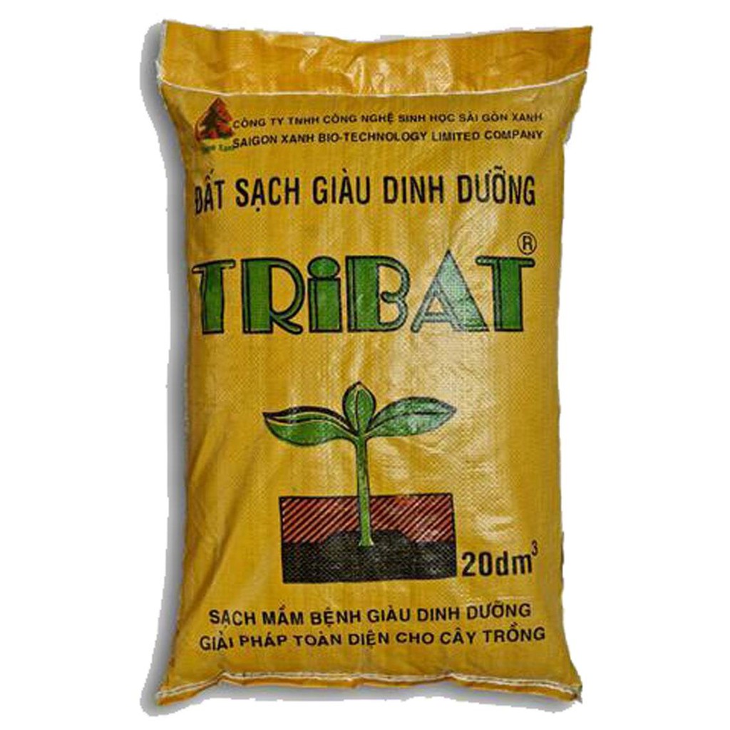Đất Tribat dinh dưỡng 20dm3, Đất trồng cây có kèm phân bón, Trồng rau mầm, Rau, Hoa