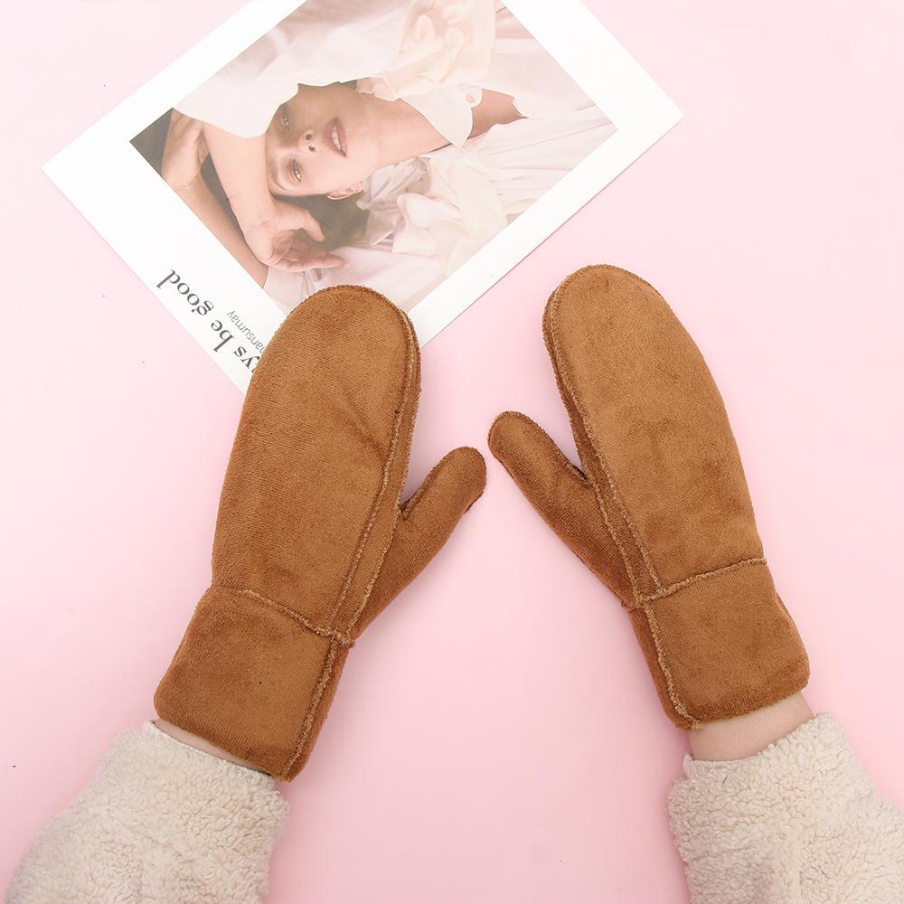 1 Găng Tay Da Cừu Dày Dặn Bảo Vệ Toàn Diện Cho Nam Và Nữ