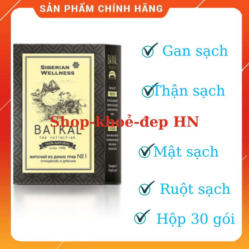 Trà thải độc gan, ruột, thận SIBERIA NGA Thực phẩm bảo vệ sức khỏe Trà thảo mộc Baikal tea collection. Herbal tea
