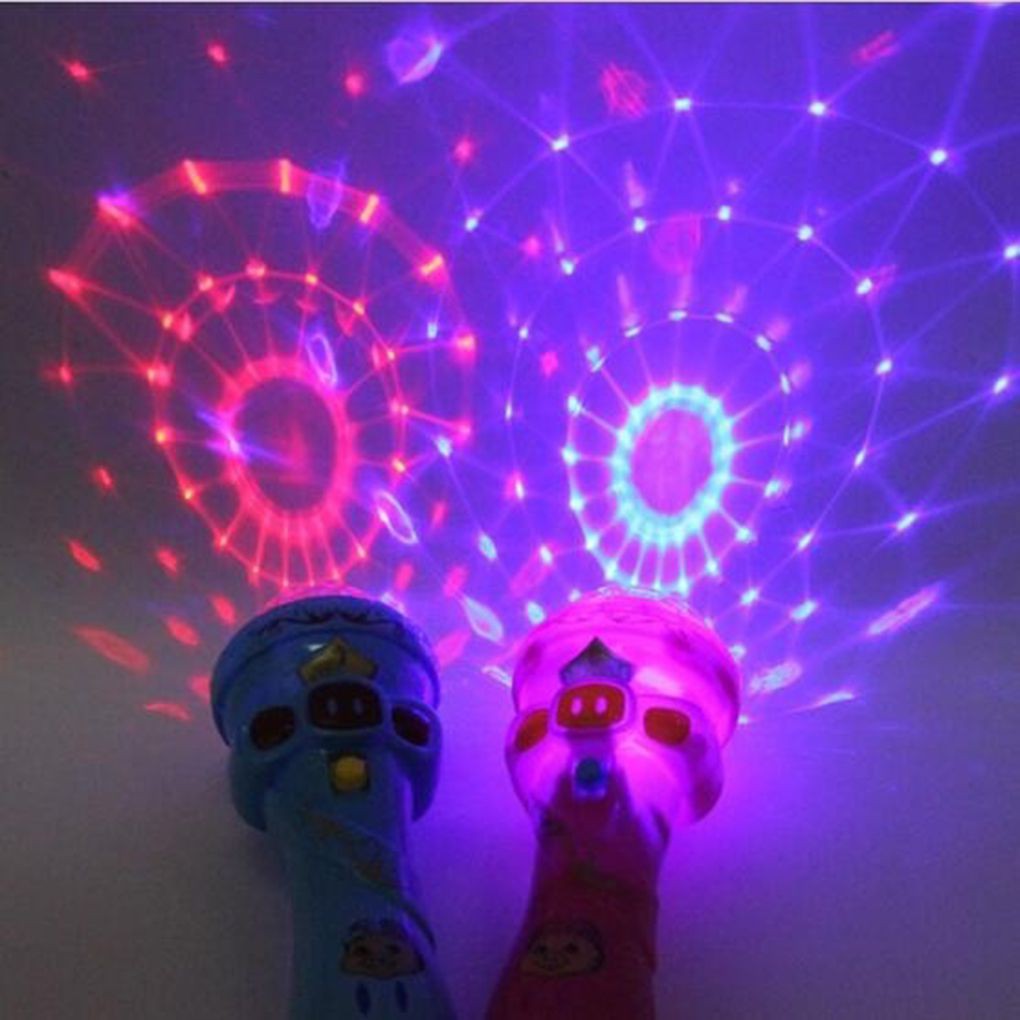 Đồ chơi micro tích hợp đèn chiếu làm quà tặng cho trẻ em gửi màu ngẫu nhiên