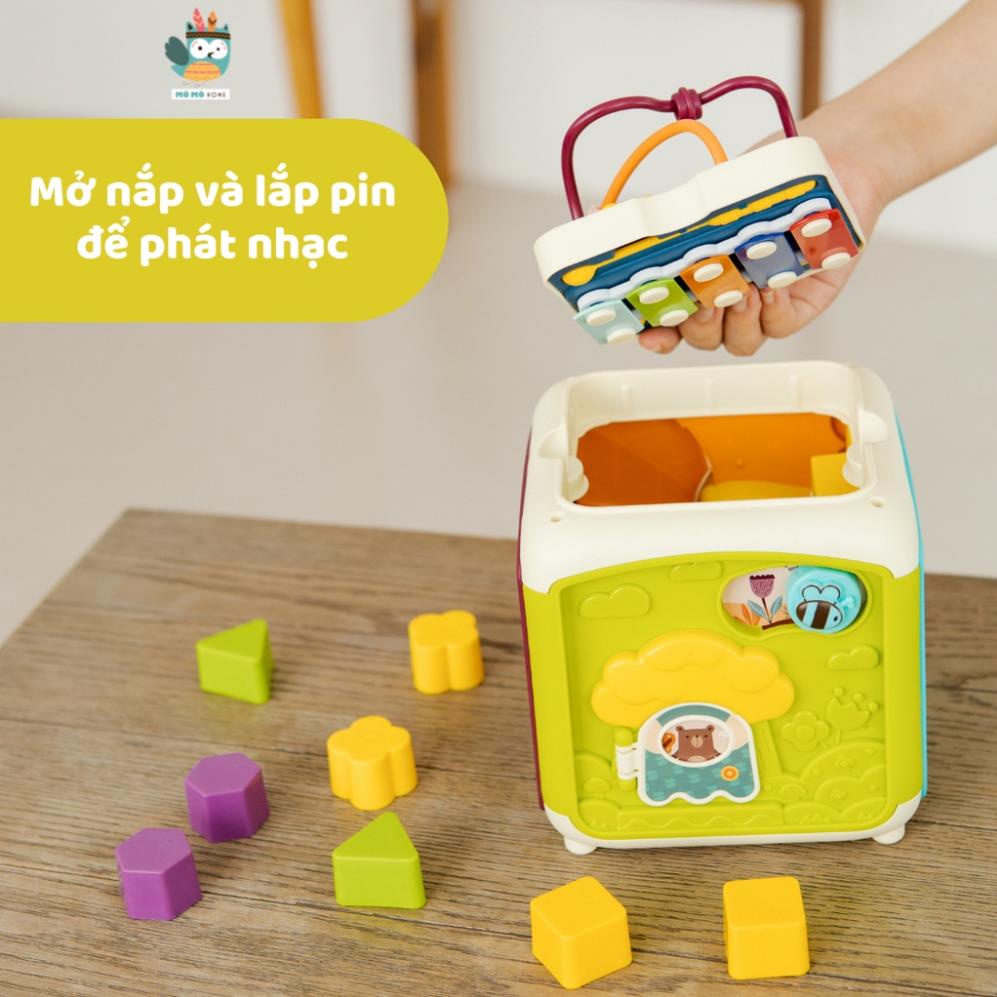 Đồ chơi có nhạc, Hộp đồ chơi 6 mặt đa năng. Phát triển đa giác quan, tư duy, học hỏi