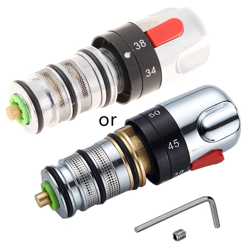 Vòi Sen Điều Chỉnh Nhiệt Độ Không Đổi Màu Bằng Đồng Thau