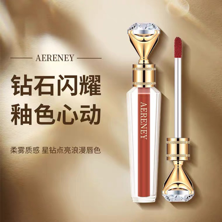 Son Kem Lì AERENEY Thiết Kế Vỏ Kim Cương 3.6g